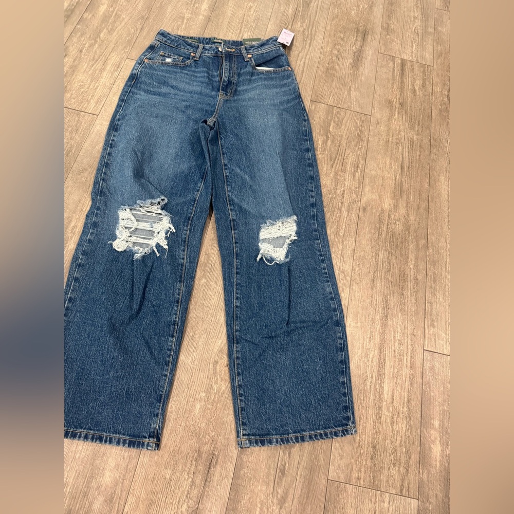 Wild Fable High-Waist Distressed Wide-Leg Jeans - Picture 4 of 15